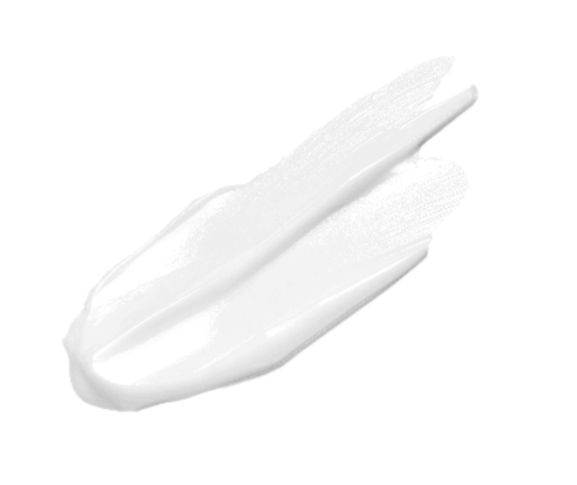 Smear of a white cream