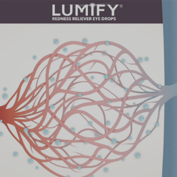 Image of veins with the text Lumify above it