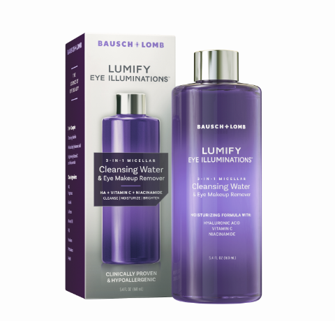 Lumify Cleansing Water Makeup Remover 5.4oz bottle and box